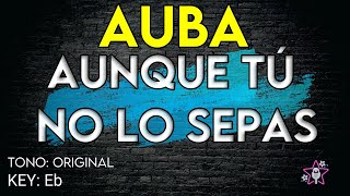 Video thumbnail of "Auba Estela Murillo - Aunque Tú No lo Sepas - Karaoke Instrumental"