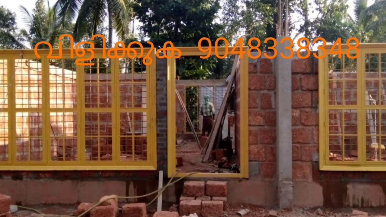 Windows and doors in steel fitted houses in kerala YouTube