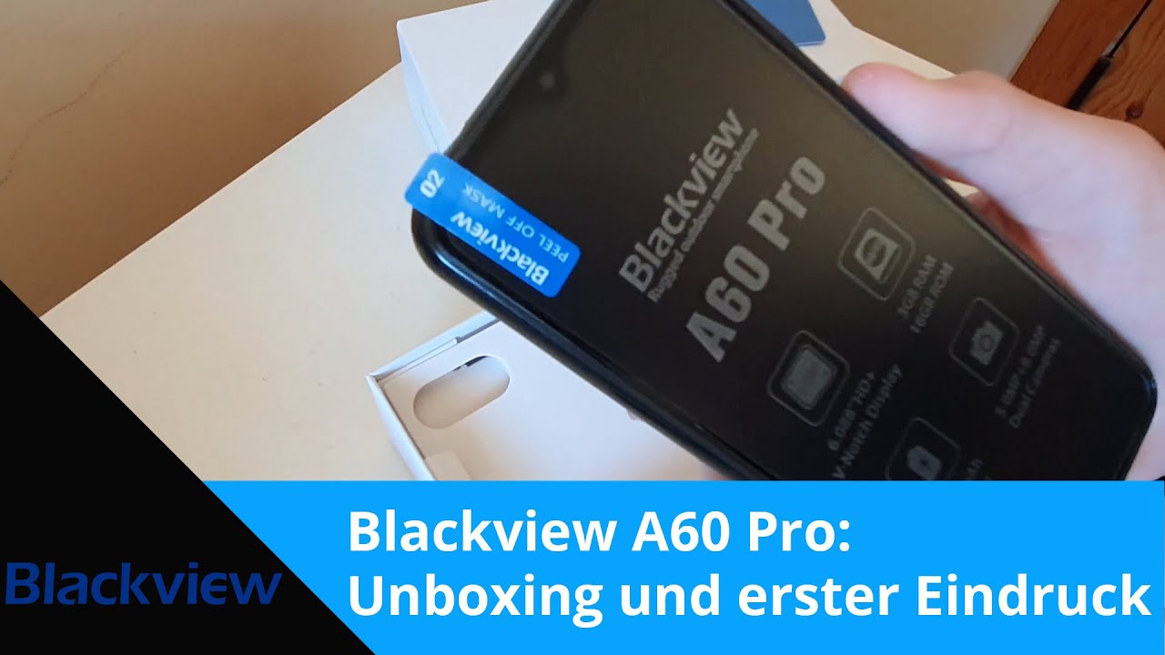 Blackview A60 Pro Unboxing, Einrichten und erster Eindruck - YouTube