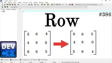 Change Row position in matrix in C Language  || Simple Method Apply