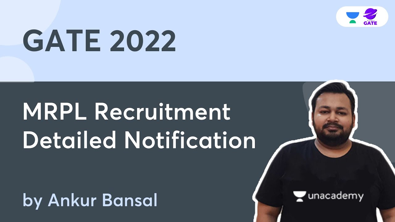 MRPL Recruitment | Detailed notification | Ankur Bansal