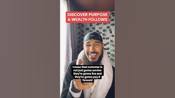 PURPOSE then WEALTH. #passiveincome #winningattitude #dailypay #sidehustle #workfromyourphone