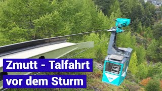 Kraftwerk Luftseilbahn Zermatt - Zmutt Talfahrt - Grande Dixence - Schweiz - Switzerland