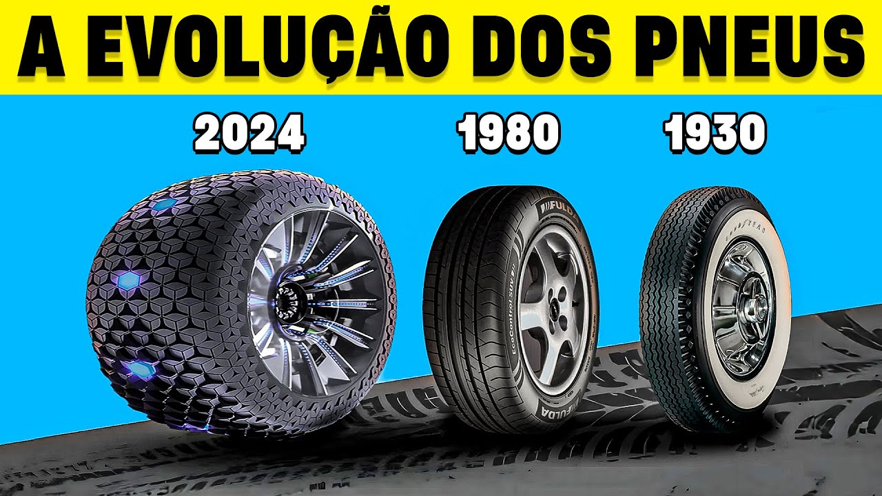 🚨 O QUE MUDOU EM 90 ANOS? QUAL IMPACTO NO CONSUMO? CONHEÇA A EVOLUÇÃO DOS PNEUS SEGUNDO A ENGENHARIA