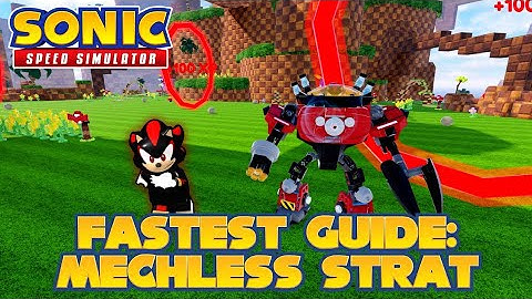 Mechless Strat! Fastest way to Beat Lego Shadows Revenge (Sonic Speed Simulator)