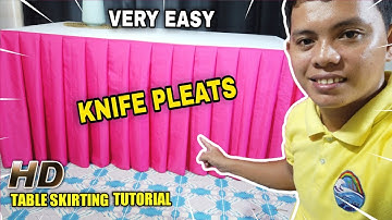KNIFE PLEAT TABLE SKIRTING