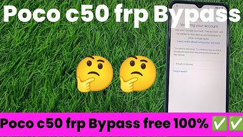 poco c50 frp bypass free 100% done