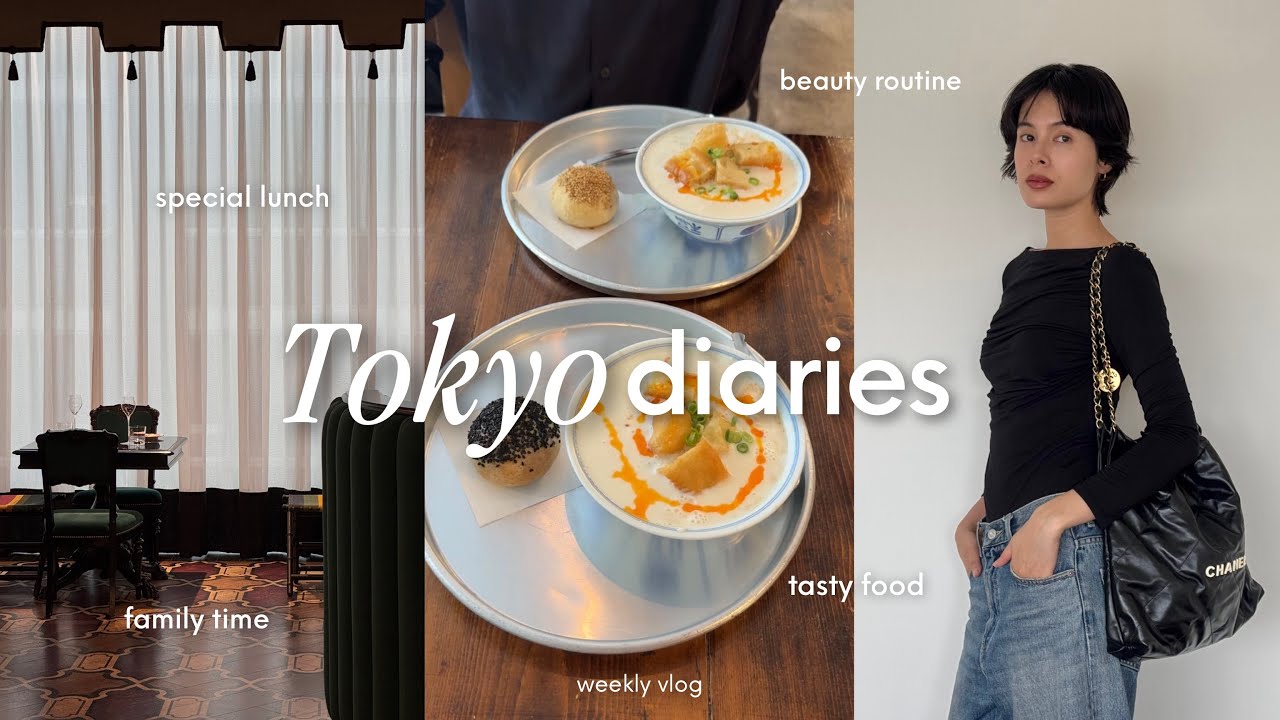 【5days Vlog】リアルな生理痛の話とむくみケア事情。憧れメゾンの贅沢ランチと、実家で過ごす週末