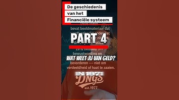 💵 In 1971 verloor geld zijn anker in de werkelijkheid.