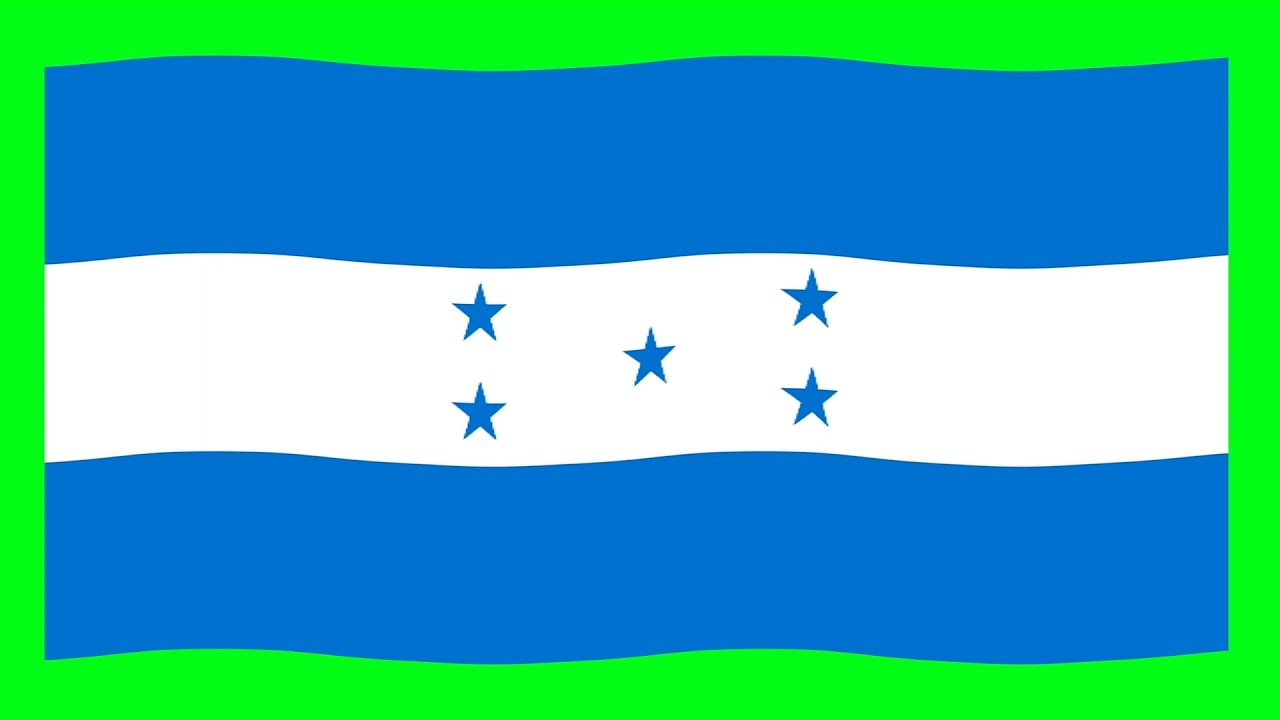 Green Screen Honduras Flag | Green Screen Honduras Waving Flag | Honduras Animation FlagN