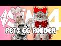 Sims 4 PETS cc folder clothes accessories furniture items