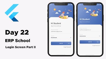 [Day 22 / 365 Coding Challenge]  - Flutter UI - ERP School - Login Screen (Part 2)