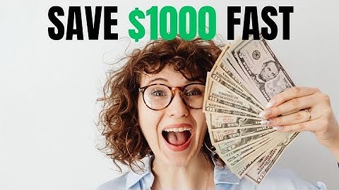 How To Save $1,000 Fast (Money Saving Tips)