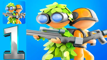 Army Defence - Gameplay Walkthrough Part 1 Levels 1-3 (Android,ios)