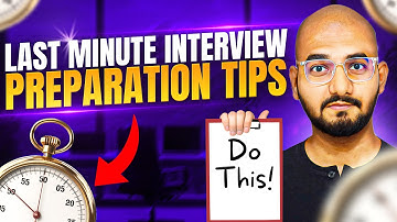 Last Minute Interview Preparation Tips🤯 | How To Clear Any Job Interview? | in Tamil | Thoufiq M