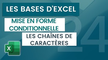Basics of Excel - 24 - Conditional formatting of strings