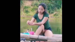 Mancing ala gadis cantik/ladies angler