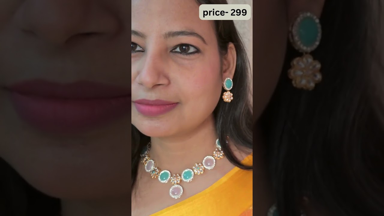 amazon ZAVERI PEARLS Necklace Set 