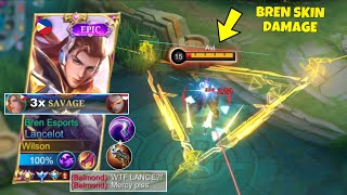 TRIPLE SAVAGE IN 10 MINS!! | LANCELOT BREN ESPORTS SKIN IS BACK!🔥 (INSANE DAMAGE!😱)+ SKIN GIVEAWAY