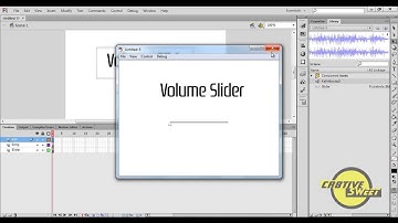How to create a Volume Slider in Adobe Flash CS6.