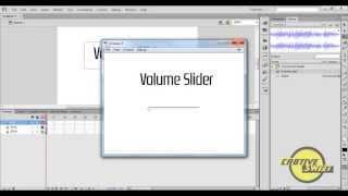 How to create a Volume Slider in Adobe Flash CS6.