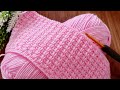 Unique very easy crochet sewing pattern baby blanket consisting of two rows for beginners