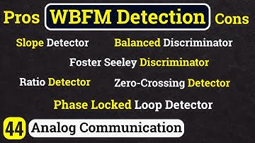 Wideband FM Detection Methods Explained | Analog & Digital FM Demodulators | Lec - 45