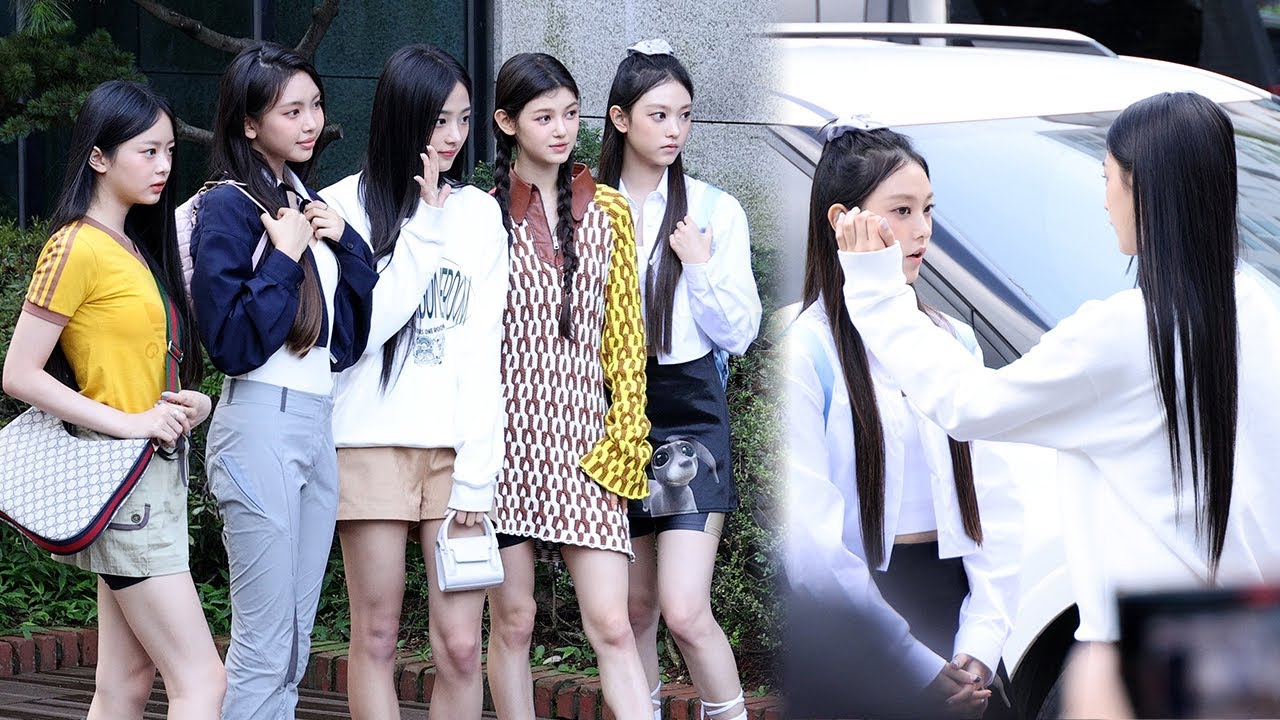 220812 NewJeans (뉴진스) 데뷔 2주차 뮤직뱅크 출근길 | Music Bank • 비몽