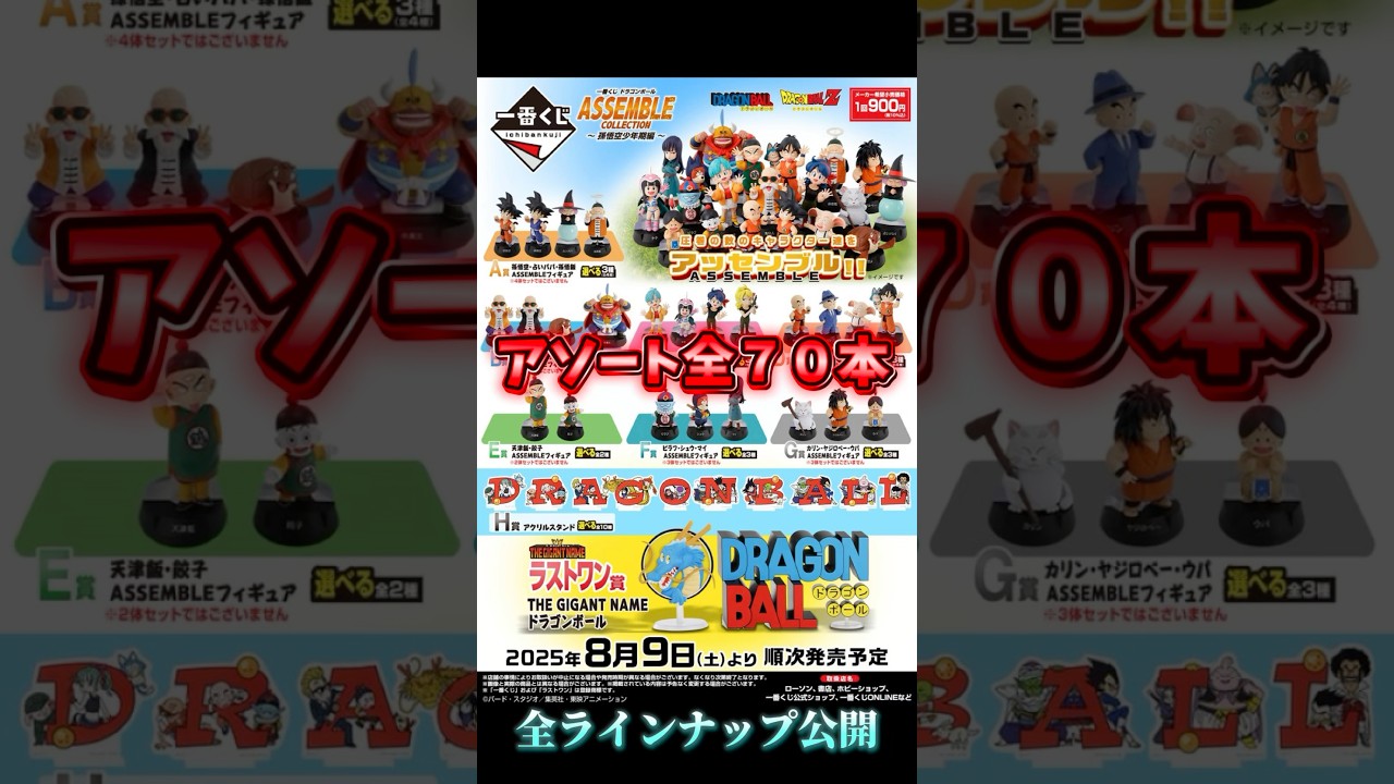 全ラインナップ公開【アソート情報】一番くじ ドラゴンボール