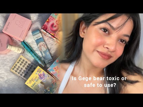 GEGE BEAR haul pt.3 🌺 Eyelashes, Glitter liner, Cushion foundation 02, Mascara, Compact 💕