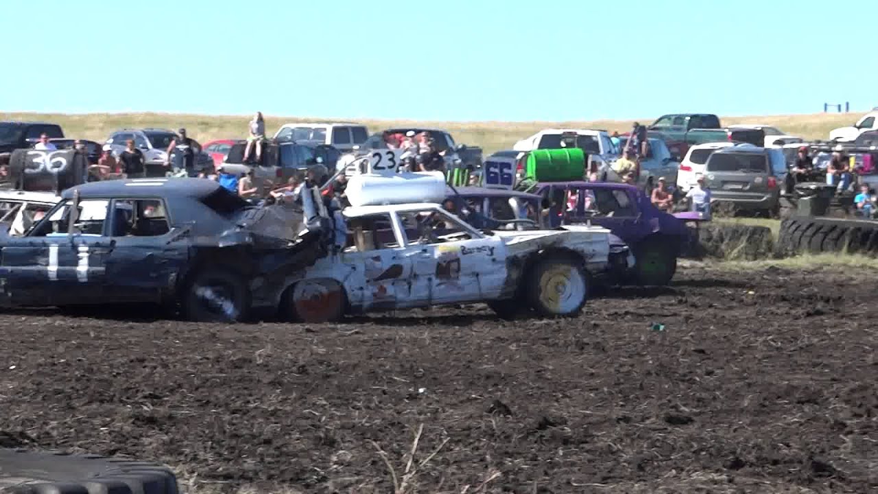 Lincoln, ND Demolition Derby 2014 Feature part 2 YouTube