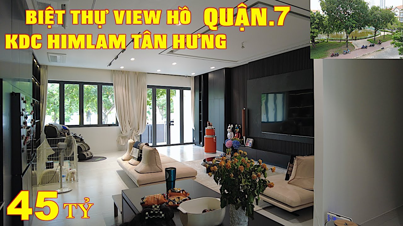 Siêu Phẩm Biệt Thự View Hồ Đẹp Nhất KDC Himlam Quận 7. Liên Hệ: 0934080888 Mr Thắng