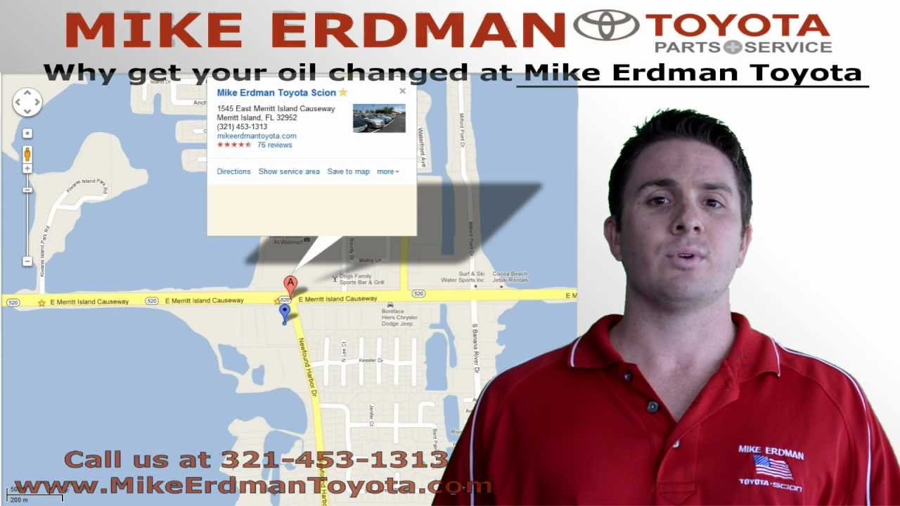 Merritt Island Oil Change at Mike Erdman Toyota YouTube
