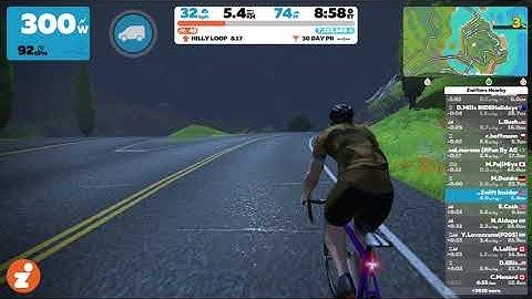 Watopia "Hilly Route" Course // Full Zwift Route Ride-Through