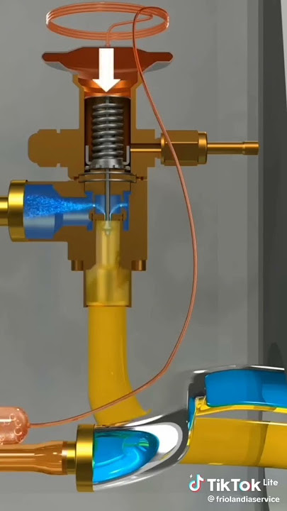 Expansion Valve inside working Diagram And Cooling principal||Thermostatic Expansion Valve #hvac