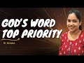 Gods word top priority  konkani teaching  sr anisha