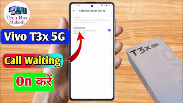 vivo t3x call waiting setting | vivo t3x me call waiting kaise kare