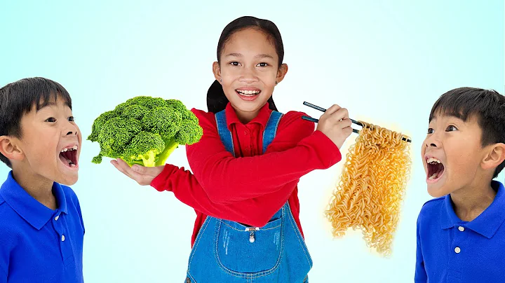 Andrea & Ben Trying New Healthy Foods: Fruits & Vegetables Food Adventure