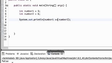 Relational Operators and Boolean Variables in Java