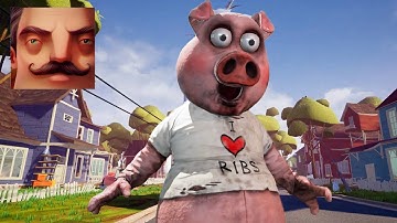 Hello Neighbor - My New Neighbor Hangry the Pig (Dark Deception) Act 2 Hole Gameplay Walkthrough