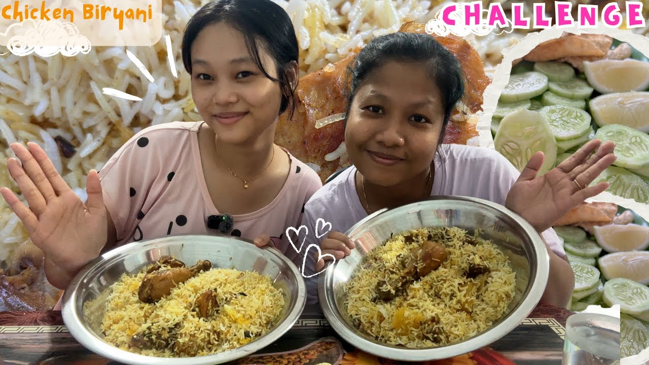 Chicken Biryani Cooking & Challenge Video || Jeshmi Debbarma