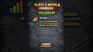Average Formula 🔥 | Class 6 Maths | Data Handling | Shorts