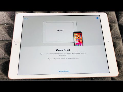 How to SetUp New iPad using Quick Start with iPhone or iPad to sign in automatically