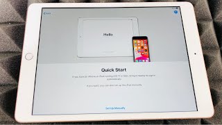 Ipad set up guide with quick start feature