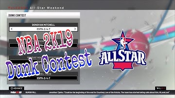 How To Do A Slam Dunk Contest In NBA 2K19 Tutorial | (Applies To All NBA 2K