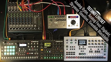 Techno Liveset with Analog Rytm, Digitakt, Analog Four (#dawless)