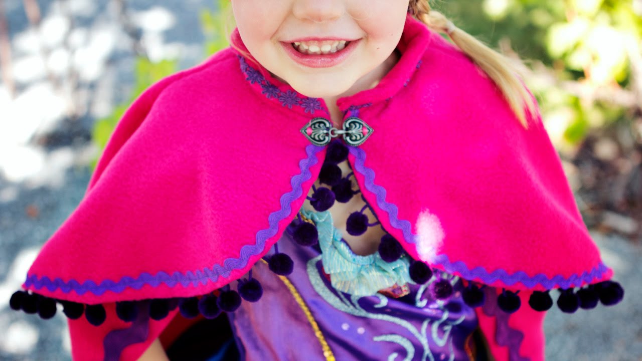 Princess Anna Cape Tutorial Free Pdf Pattern Fleece Fun - pink cape roblox