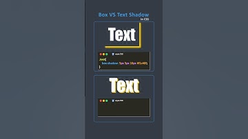 Check out the text VS box shadows in CSS✨️ #coding #shorts #css