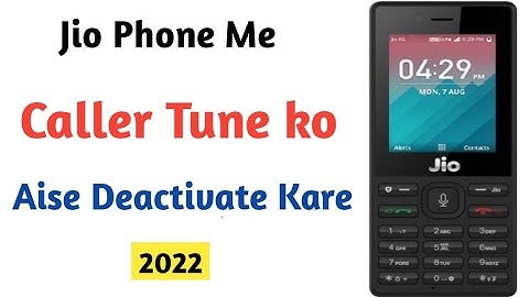 Jio Phone Me Caller Tune Kaise Hataye 👍 | Jio Phone Caller Tune Deactivate