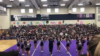 VVHS Cheer Back to school assembly 2018